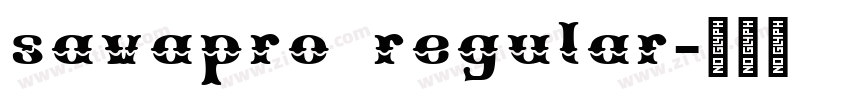 savapro regular字体转换